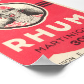 ラムマルティニケヴィンテージカバーアド ポスター (角)