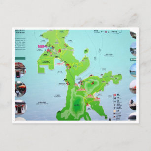 ラムマ島地図 ポストカード