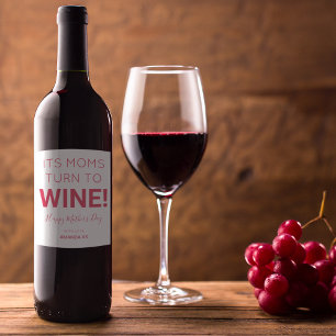 ラムモダンはワインに！ハッピーマザーズの日 ワインラベル