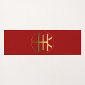 ラムヤギ年金ゴールドエンボス効果記号ヨガマット ヨガマット (裏面(横))