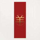 ラムヤギ年金ゴールドエンボス効果記号ヨガマット ヨガマット (裏面)