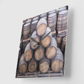 ラムユニーク樽 スクエア壁時計 (傾斜)