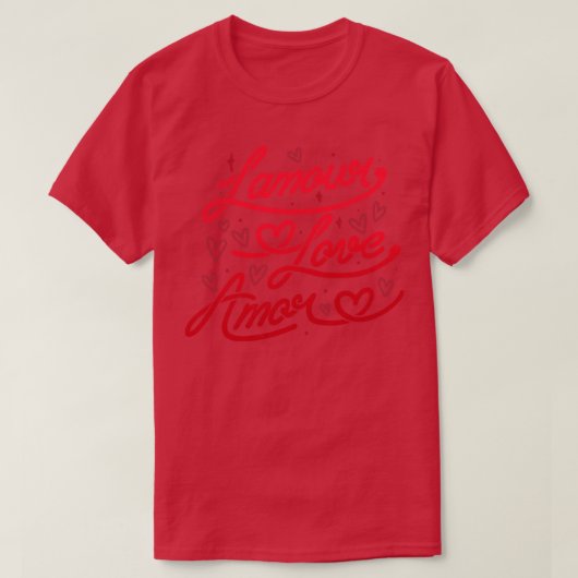 ラムールラブアモーバイトベフォンセカ Tシャツ (デザイン正面)