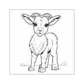 ラム動物 ラバースタンプ (インプリント)