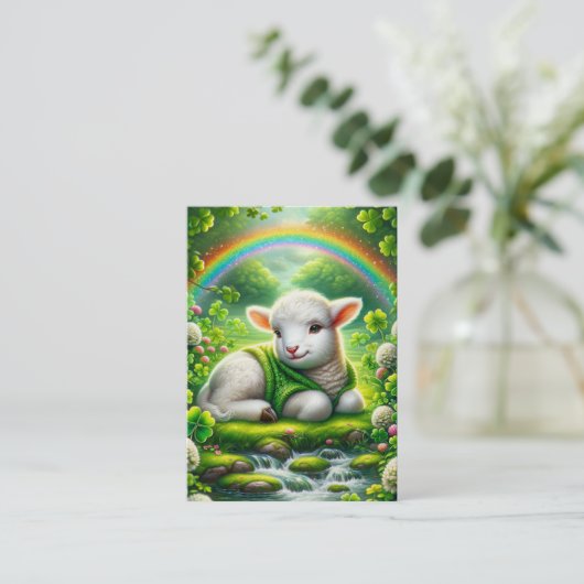 ラム大切- Psalm 23 KJVカード 名刺 (スタンド正面)