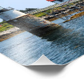 ラム島灯台、メイン州 フォトプリント (角)