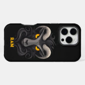 ラム怒ブラック iPhoneケース (裏面横)