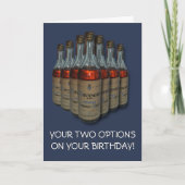ラム愛好家ヴィンテージ酒酒酒酒アルコール誕生日 カード (正面)