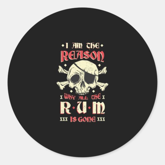 ラム海賊 ラウンドシール (正面)