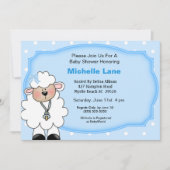 ラム男の赤ちゃんシャワー招待状 招待状 (正面)