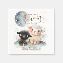 ラム男女兼用赤ちゃんシャワー スタンダードカクテルナプキン