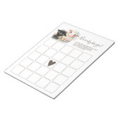 ラム男女兼用赤ちゃんシャワー ノートパッド (アングル)