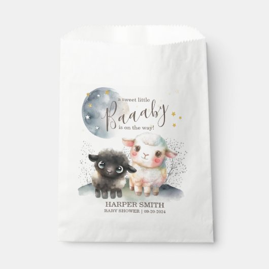 ラム男女兼用赤ちゃんシャワー フェイバーバッグ (正面)