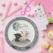 ラム男女兼用赤ちゃんシャワー ペーパープレート (パーティー)