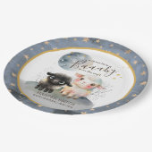 ラム男女兼用赤ちゃんシャワー ペーパープレート (アングル)