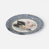 ラム男女兼用赤ちゃんシャワー ペーパープレート (アングル)