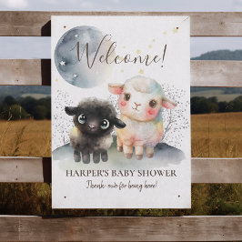 ラム男女兼用赤ちゃんシャワー ポスター