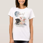 ラム男女兼用赤ちゃんシャワー Tシャツ<br><div class="desc">ラム男女兼用赤ちゃんシャワーTシャツ – Tシャツのデザインを持つ星の付いた空の下で「バアビー」アドベンチャーに着手男女兼用。このお洒落デザインは水魅力的色のランプを備え、あなたの今後のお祝いのための甘くよくはしゃぐかつ雰囲気を作る。喜びと笑い祝で、あなたの小さな子羊の差し迫った到着に群がる！</div>