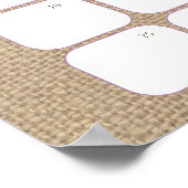 ラム素朴赤ちゃんシャワー期日カレンダーポスター ポスター (角)