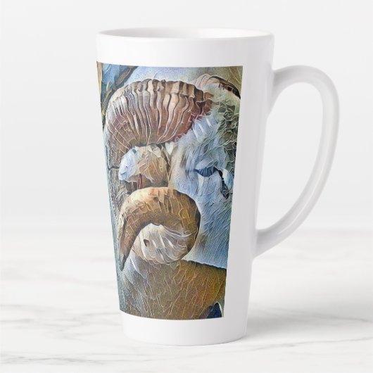 ラム羊の養殖動物 カフェラテマグ (右)