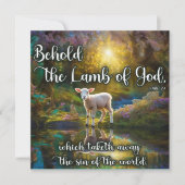 ラム聖なる書物、 経典復活クリスチャン・イースター シーズンカード (正面)