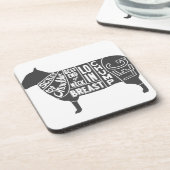 ラム肉切りチャート コースター (左側)