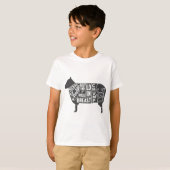 ラム肉切りチャート Tシャツ (正面フル)
