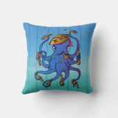 ラム航海の木飲効果の海賊タコ クッション (裏面)