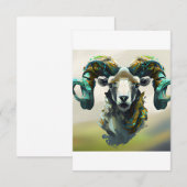 ラム色彩の鮮やか サンキューカード (正面/裏面)