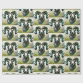 ラム色彩の鮮やか ラッピングペーパー (フラット)