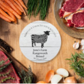 ラム農家マーケティングは羊の農家を生産 ラウンドシール