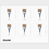 "ラム配給を戻す"ステッカー スクエアシール (シート)