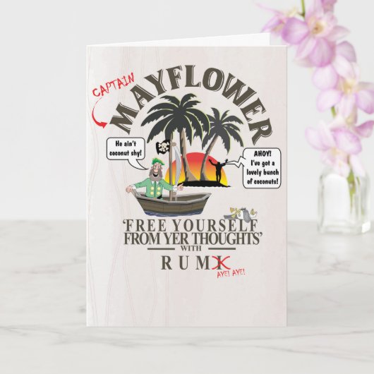 ラム酒のジョーク カード (蘭)