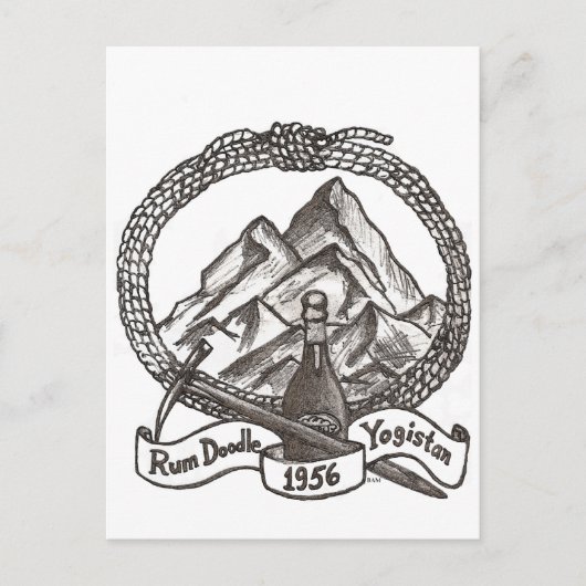 ラム酒の落書き ポストカード (正面)