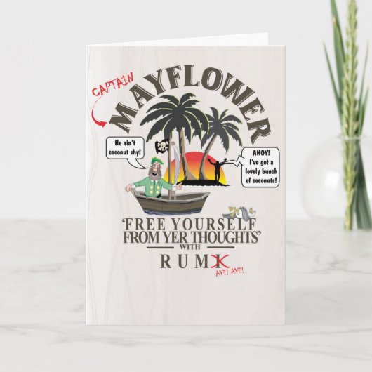 ラム酒ジョーク カード (正面)