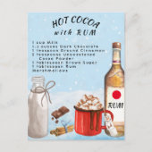 ラム酒チョコレートホットココアレシピ ポストカード (正面)