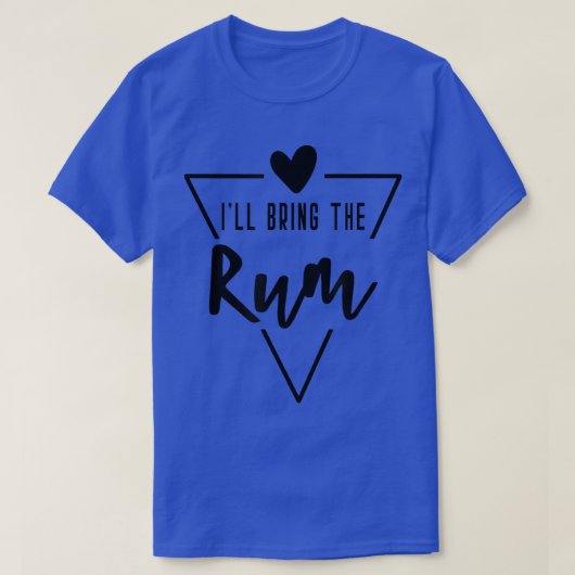 ラム酒ハート花嫁ブライダル Tシャツ (デザイン正面)