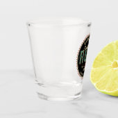 ラム酒パーソナライズされたボトルラベルバー ショットグラス (左)