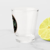 ラム酒パーソナライズされたボトルラベルバー ショットグラス (右)