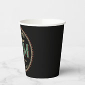 ラム酒パーソナライズされたボトルラベルバー 紙コップ (左)