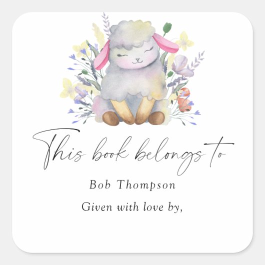 ラム – この本は次のものだ スクエアシール (正面)