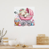 ラム・イン・ア・ベビー・キャリッジ・ガール ポスター (キッチン)