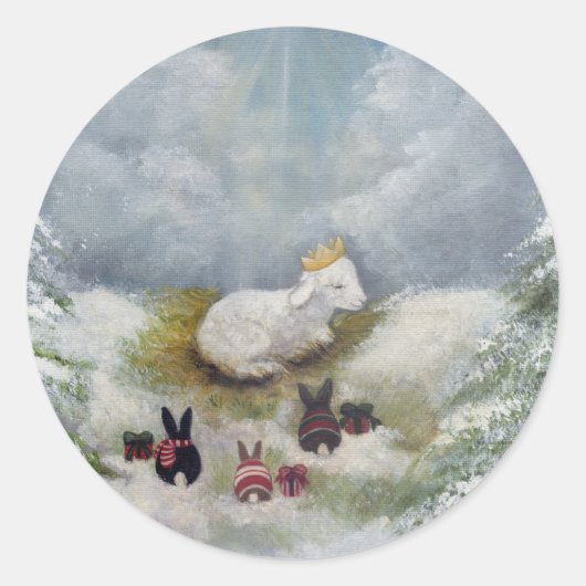 ラム・オブ・ゴッド・ステッカー ラウンドシール (正面)