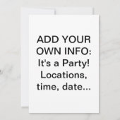 ラム&コーラパーティの招待状 招待状 (裏面)