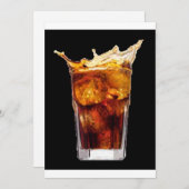 ラム&コーラパーティの招待状 招待状 (正面/裏面)