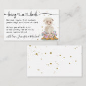 ラム・ヒツジが本を持ってくる エンクロージャーカード (正面/裏面)