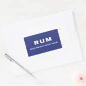 ラム・メイク・アメリカ素晴らし再び 楕円形シール (封筒)