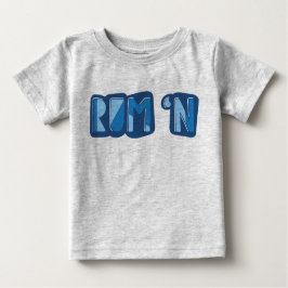 ラム・ン、英語、ヨークシャー・スラング ベビーTシャツ