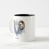 ラム〔占星術の〕十二宮図シンボルシナファンタジーアリー ツートーンマグカップ (正面左)