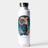 ラム〔占星術の〕十二宮図シンボルシナファンタジー銀河系アリー ウォーターボトル (左面)